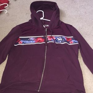 Victorious secret/pink maroon hoodie